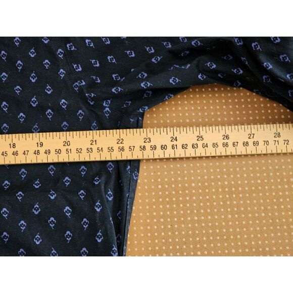 Bonobos Mens Size Large Blue Floral Button Up Shirt Tailored Fit Wrinkle Free - Picture 4 of 13